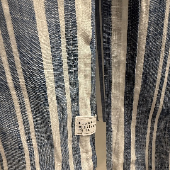 Frank & Eileen Rory Blue and White Maxi Shirtdress - Picture 5 of 5